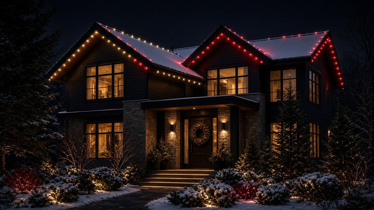 Holiday roofline lights